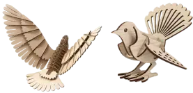 craft laser-cut birds